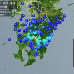 宮崎県内で相次ぐ地震、震度４～３